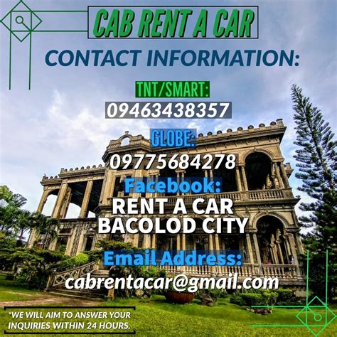 bacolod city rent a car